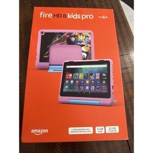 🔥 Amazon Fire HD 8 Kids Pro 12th Gen 32GB Wi-Fi  8" Tablet - Pink Jungle Cat 🔥